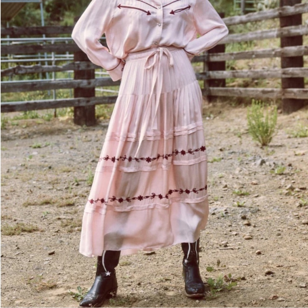 THE GREAT. Western Pastoral Skirt